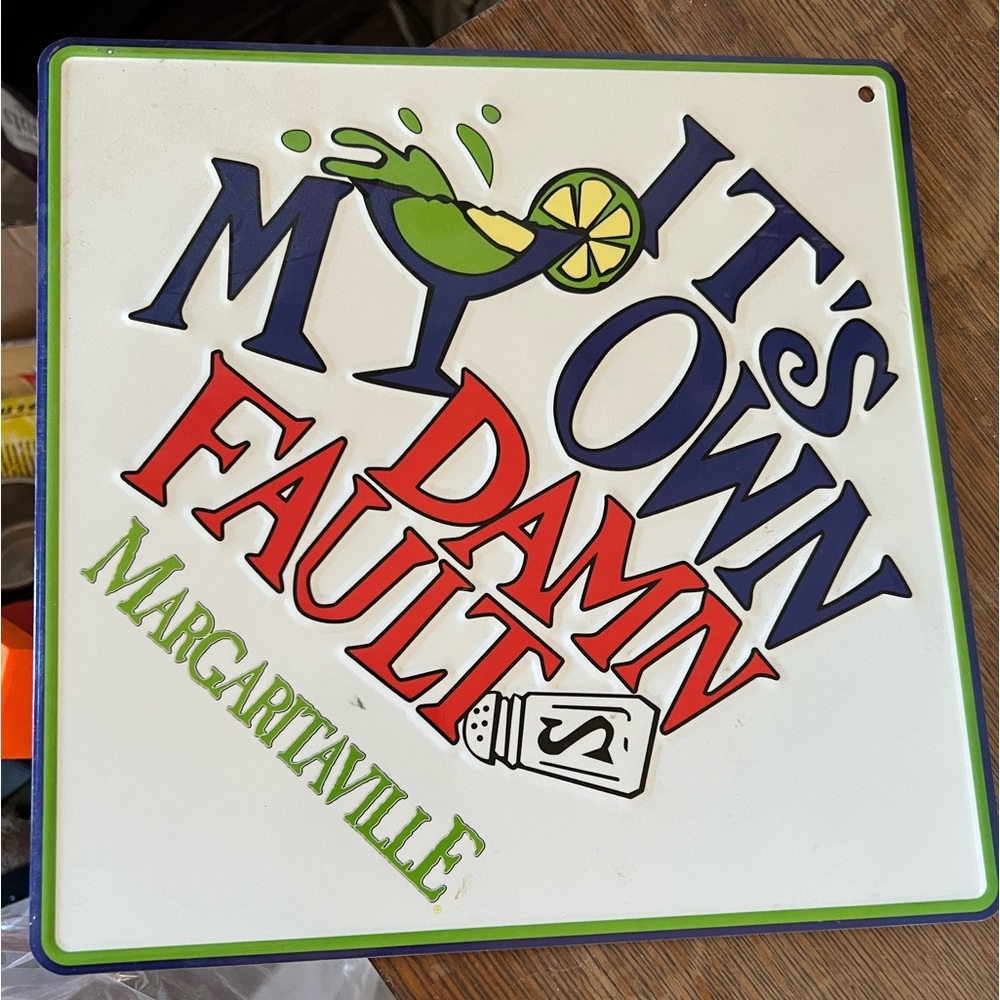 Metal Margaritaville sign